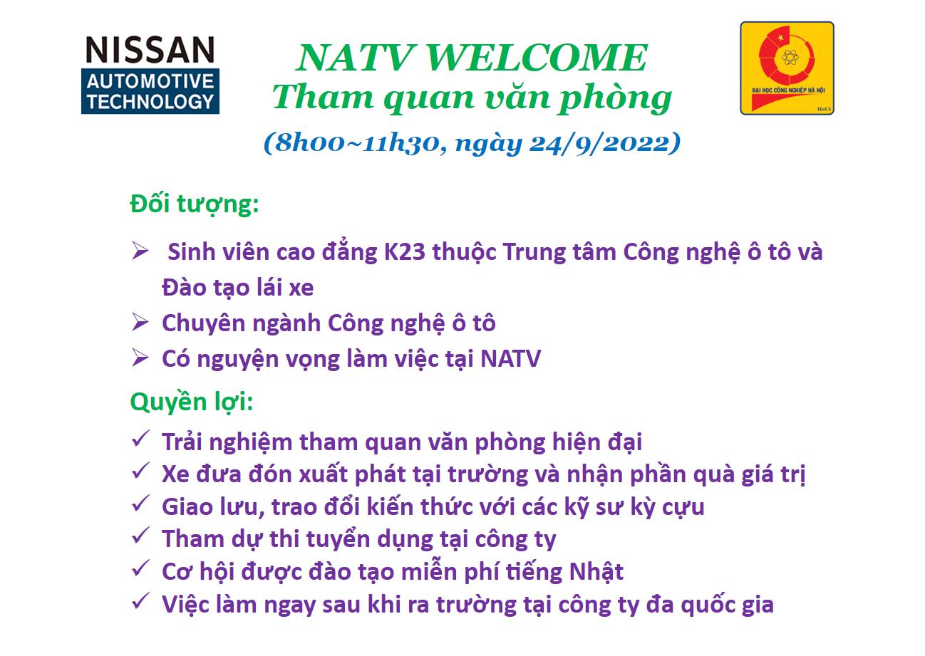 Chương trình tham quan Nissan Automotive Technology Việt Nam