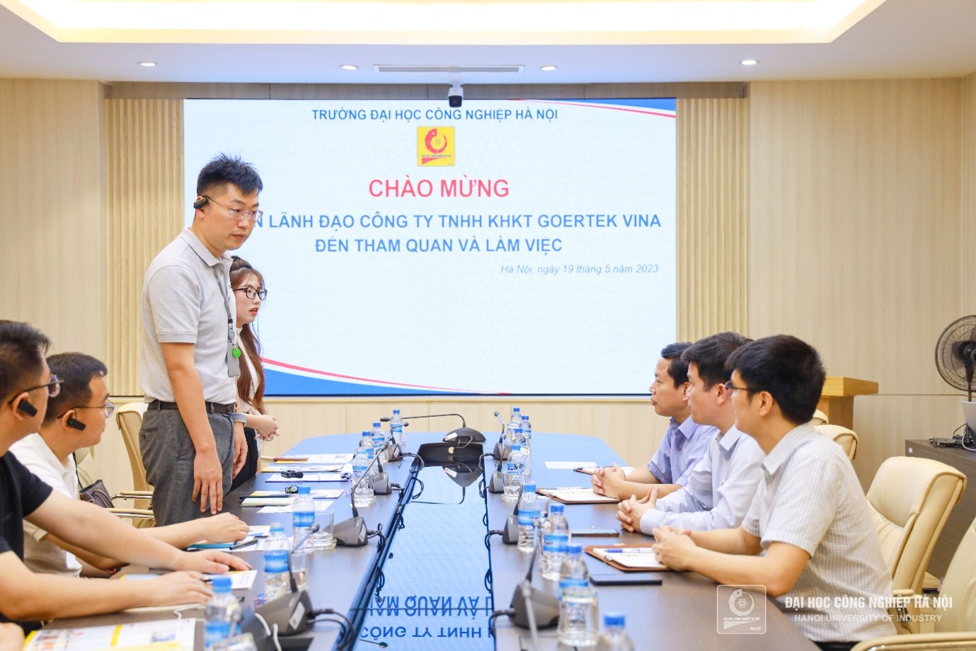 Đại học Công nghiệp Hà Nội tiếp Công ty TNHH KHKT Goertek Vina