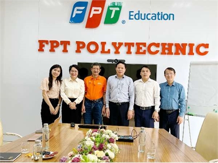 Làm việc với Trường CĐ FPT Polytechnic về công tác tổ chức đánh giá kỹ năng nghề quốc gia cho cán bộ giảng viên