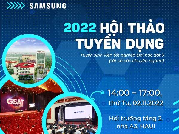 Hội thảo việc làm, định hướng nghề nghiệp của Công ty TNHH Samsung Electronics Việt Nam