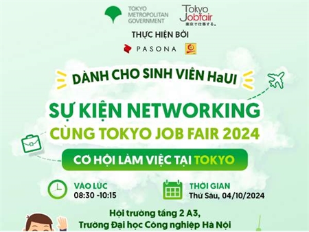 Thông báo chương trình Tokyo Jobfair 2024