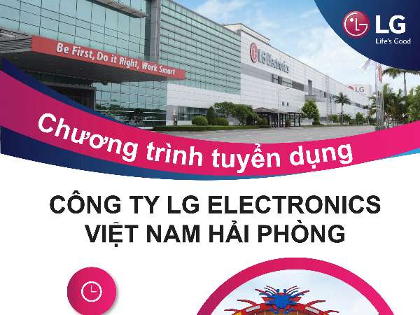 Thông báo chương trình Hội thảo thực tập và phỏng vấn trực tiếp của Công ty TNHH LG Electronics Việt Nam - Thứ tư ngày 22/11/2023
