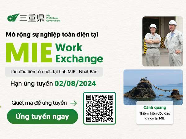 Mie Work Exchange 2024 – Chương trình việc làm tại Nhật Bản dành cho Sinh viên