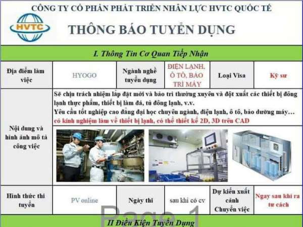 Thông báo tuyển sinh khóa đào tạo Cử nhân làm việc tại Nhật Bản - HVTC- Dự kiến phỏng vấn 15/9/2024