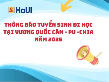 Thông báo tuyển sinh đi học tại Vương quốc Căm-pu-chia theo diện học bổng Hiệp định năm 2024