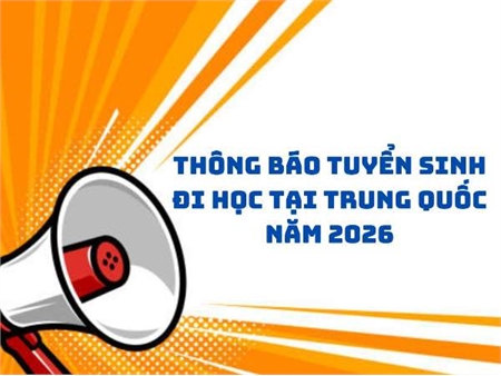 Thông báo tuyển sinh đi học tại Trung Quốc
