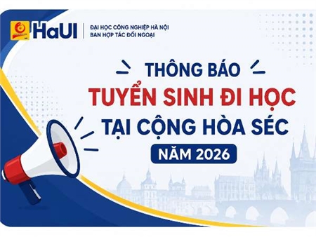 Thông báo tuyển sinh đi học tại Cộng hòa Séc năm 2026