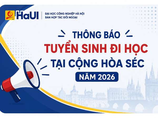 Thông báo tuyển sinh đi học tại Cộng hòa Séc năm 2026